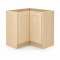 Lazy susan corner base cabinet, natural maple