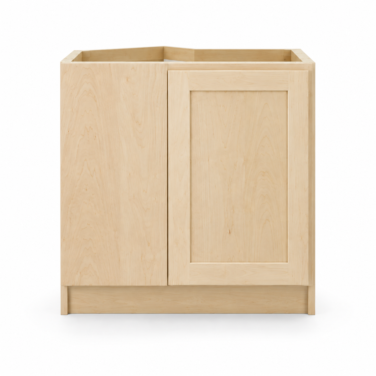 Blind corner base cabinet, natural maple